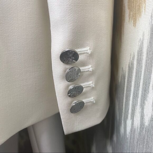 Ralph Lauren Collection ~ Ivory Stretch Wool Double Breasted Camden Blazer - Picture 16 of 16
